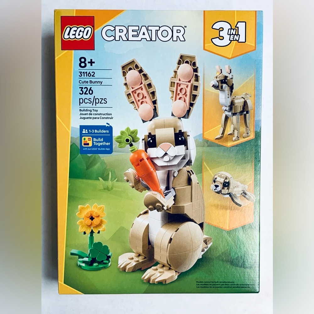 NEW LEGO BUNNY 31162 Creator 326 Piece 3 in 1 Seal Llama 8 & Up Birthday Easter